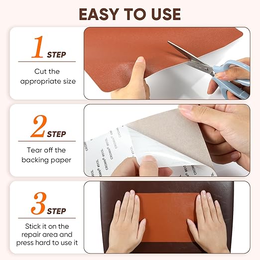 Leather Repair Tape, 16 x 30 Inches Self Adhesive Leather Repair Patch,Leather - Image 6
