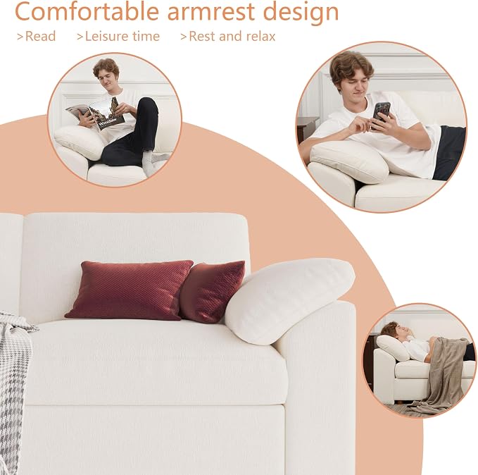 EASE MOOSE Oversized Sectional Modular Sofa,Comfty U Shape Sectional FSC - Image 6
