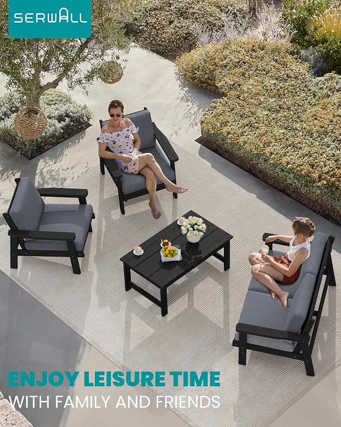 SERWALL HDPE Patio Furniture Set - Image 9