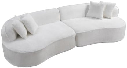 Compressed C-Shaped Sectional Sofa, 2-Box Easy Delivery, No Tools Assembly - Image 5