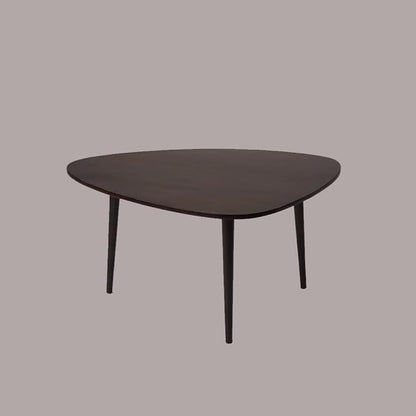 Handmade Eco-Friendly Modern Wood Dark Walnut Drop Shaped Coffee Table 3' from - Image 2