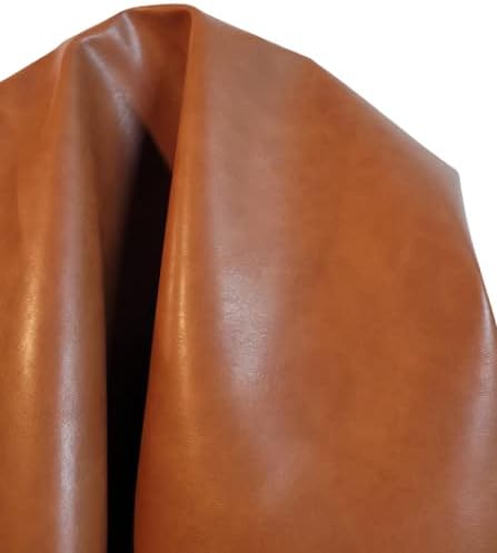Golden Tan Soft Faux Leather Fabric Sheet PU Leather Sold by The Yard Synthetic by NATLeathers