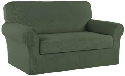 Turquoize Stretch Sofa Slipcover 2 Pieces Sofa Cover Couch Cover - Image 8