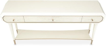 MICHAEL AMINI La Rachelle 3 Drawer Console Table in Champagne Ivory - Image 5