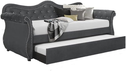 Modern Luxury Upholstery Crystal Tufted Trundle - Image 4