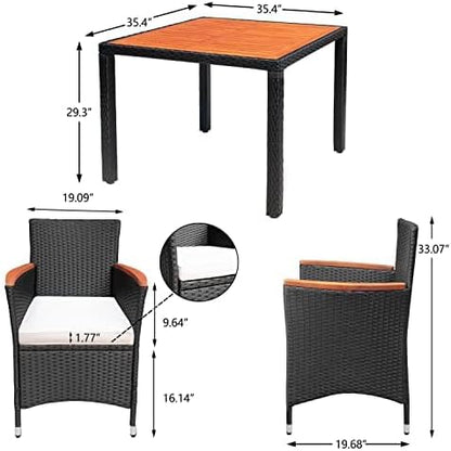 Devoko 5 PCS Furniture, Patio Conversation Set - Image 8