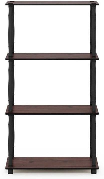Furinno Turn-N-Tube 4-Tier Multipurpose Shelf Display Rack, Classic Tubes - Image 4