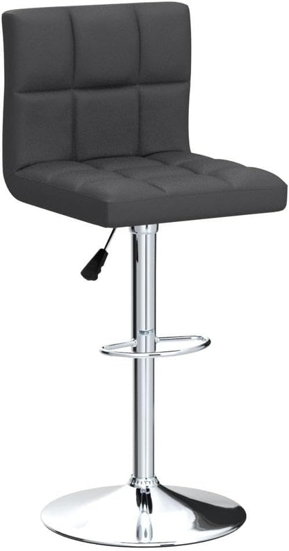 Homall Bar Stools Modern PU Leather Adjustable Swivel Barstools, Armless - Image 5