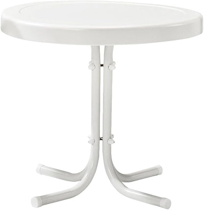 Crosley Furniture Griffith Weather Resistant Retro Metal Outdoor Side Table by CrosleyFurniture