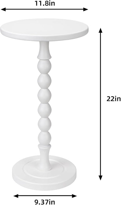 Round Side Table for Small Spaces, Drink Table - Image 3