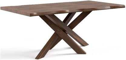 Furniture of America Nazaen II 71" Mid-Century Modern Solid Wood Live Edge by FurnitureofAmerica