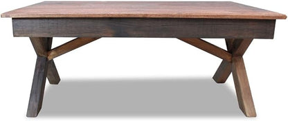 Rustic Farmhouse Rectangular Coffee Table - Image 3