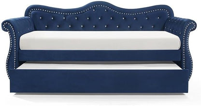Modern Luxury Upholstery Crystal Tufted Trundle by MatrixFurnitureGroup
