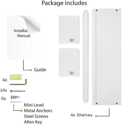 Onlysky Set of 4 Wall-Mounted Kid's Bookshelf - Image 7