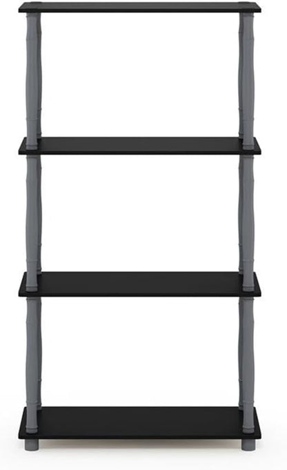 Furinno Turn-N-Tube 4-Tier Multipurpose Shelf Display Rack, Classic Tubes - Image 3
