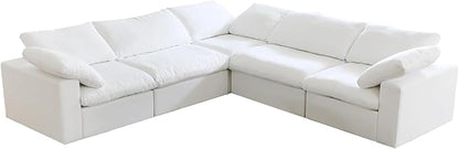 JACH V-Shaped Couch Sectional for Living Room, 5-Seats Modular Convertible - Image 8