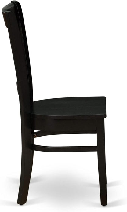 East West Furniture VAC-BLK-W Vancouver Dining Room Chairs - Image 4