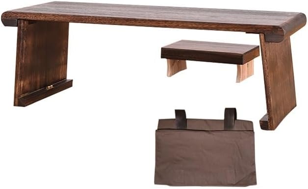 Rustic Side Table Wooden Floor Table by Unknown