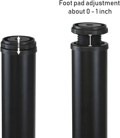 QLLY 22 inch Adjustable Metal Desk Legs, Heavy Duty Furniture Table Legs - Image 3