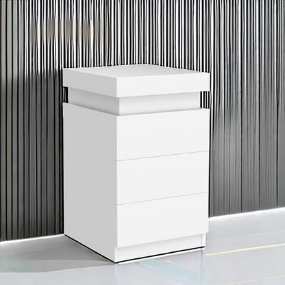 ADORNEVE Nightstand with Charging Station and LED Lights, Night Stand with - Image 6
