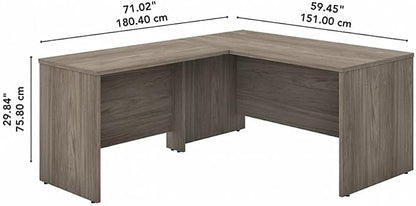 Bush Business Furniture Studio C 60W x 30D L Shaped Desk - Image 3