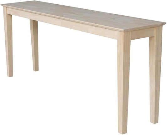 International Concepts Shaker Console Sofa Table, 72-Inch Long, Solid Parawood by InternationalConcepts
