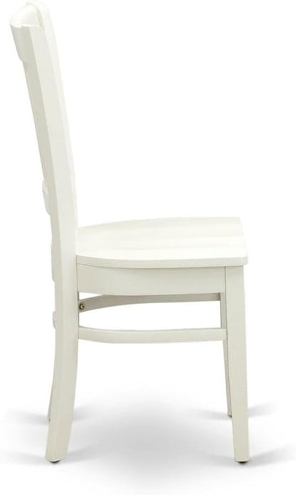 East West Furniture VAC-LWH-W Vancouver Dining Chairs - Image 5