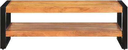 Coffee Table 47.2"x23.6"x15.7" Solid Acacia Wood, Side Table, Center Table - Image 3