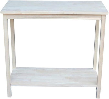 IC International Concepts, Portman Accent Table, Solid Real Wood, Sturdy - Image 5