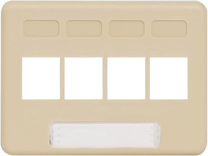 ICC 4-Port Modular Furniture Faceplate by ICC