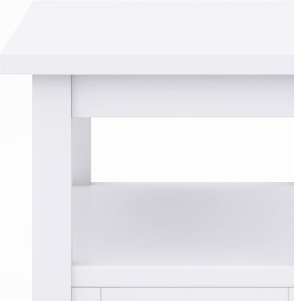 SIMPLIHOME Warm Shaker Solid Wood Transitional-Style 48-inch Wide Coffee Table - Image 11