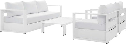 Modway Tahoe 4-Piece Outdoor Patio Set, Coffee Table by Modway