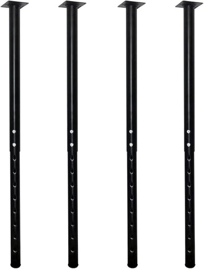 QLLY Adjustable Metal Table Leg, 24-40 inch, Home Office DIY Desk Leg, by QLLY