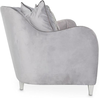MICHAEL AMINI Roxbury Park 94" W Velvet Sofa in Steel Gray/Slate - Image 6