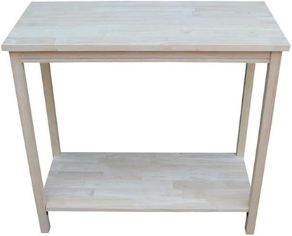 IC International Concepts, Portman Accent Table, Solid Real Wood, Sturdy - Image 4