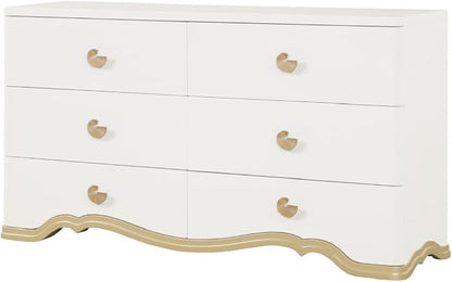 First of a Kind Athena Luxury 4-Piece Queen Bedroom Set in Ivory - Image 3