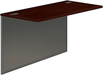 HON 38210NS 38000 Series Bridge, 48w x 24d x 29-1/2h, Mahogany Top, Charcoal - Image 5
