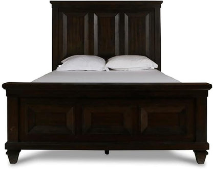 New Classic Furniture Sevilla 6-Piece Wood King Bedroom Set in Walnut - Image 3