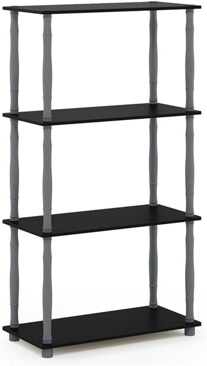 Furinno Turn-N-Tube 4-Tier Multipurpose Shelf Display Rack, Classic Tubes by Furinno-FitsYourSpaceFitsYourBudget