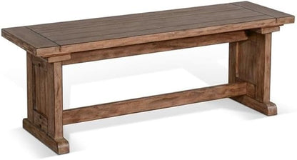 Pemberly Row 75" x 56" Farmhouse Wood Breakfast Nook Set - Image 5