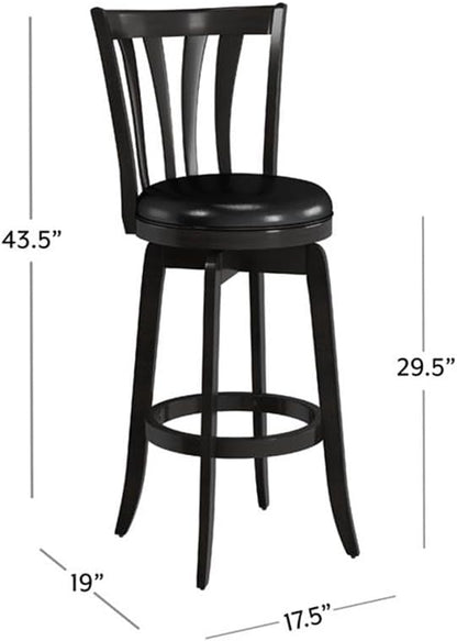 Hillsdale Savana Wood Bar Height Kitchen Stool, 29.5" High - Image 3