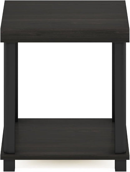 Furinno Turn-N-Tube Side Table, 2-Tier Thick Tabletop End Table - Image 7