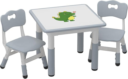 GAOMON Kids Table and 2 Chairs Set by GAOMON