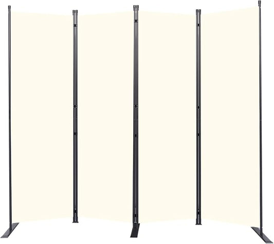 Room Divider 6FT Portable Room Dividers and Folding Privacy Screens, 4 Panel by HOMSCREENER