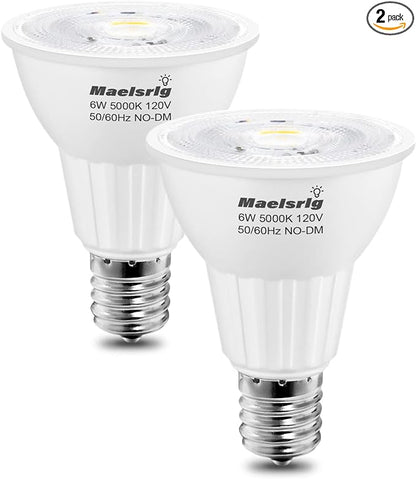 Maelsrlg E17 LED Bulb 6W, Intermediate Base Spotlight Bulb, Daylight White 5000K by Maelsrlg
