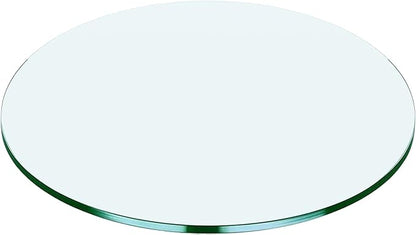 17" Round Tempered Glass Table Top by Unknown