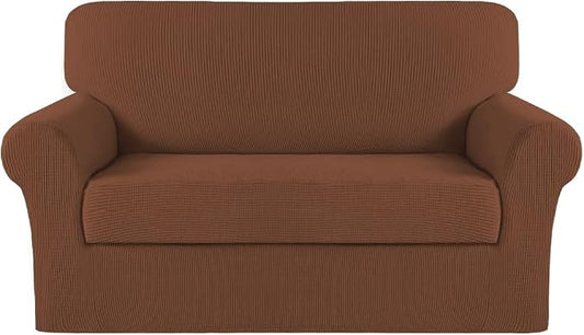 Turquoize Stretch Sofa Slipcover 2 Pieces Sofa Cover Couch Cover by Turquoize