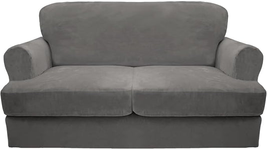 CUCRAF Cushion Sofa Cover 3 Piece Slipcovers, Soft Thick Velvet Couch Cover by CUCRAF