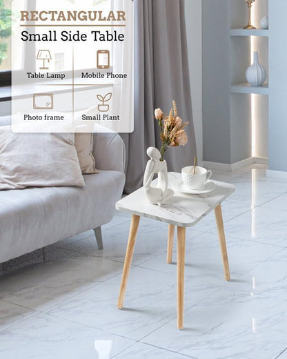 FORAOFUR Small End Table, Side Table Accent Table Living Room Bedroom Balcony - Image 8