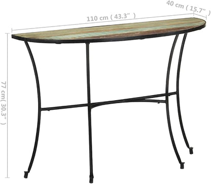 Solid Reclaimed Wood Side Table - Image 2